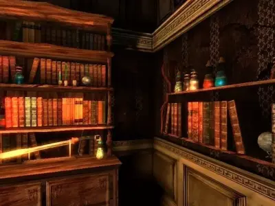 Mystic Library Modelpack Low-poly 3D model