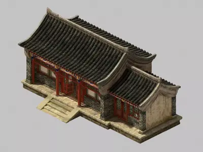 Peach Blossom Island - Courtyard 358 3D model