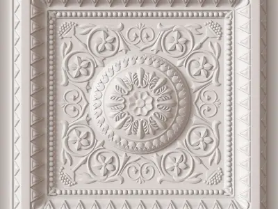 Decorative Ceiling Tile 3D model