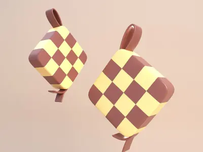 Eid Fitr Asset Illustration 3D model