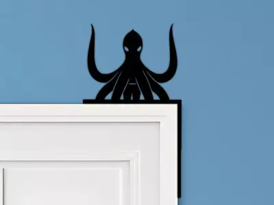 Octopus Door Corner Decor 3D print model