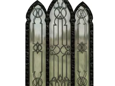 Mosque Entrance Low-poly 3D model