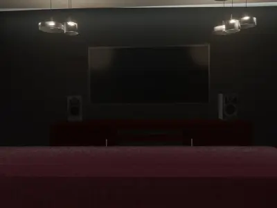 Modern double floor mansion Free low-poly 3D model