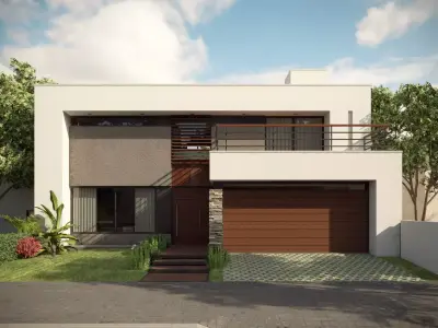 Modern House I Daytime 3D Scene 3D model