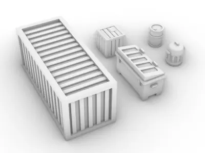 Containers Pack 3D print model