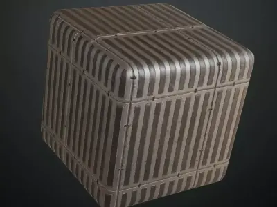 Sci-Fi Metal Panel PBR Seamless Texture