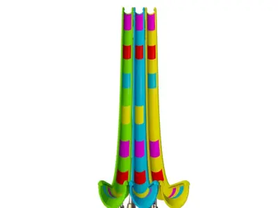 Freefall Water Slide 3D model