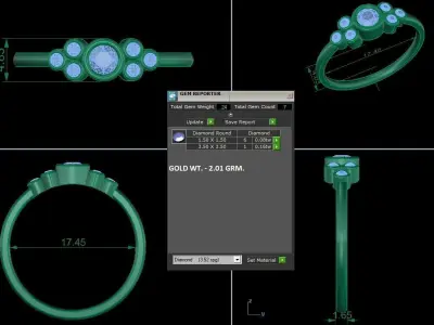 Women Ring 3D print model