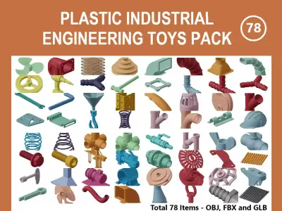 PLASTIC INDUSTRIAL ENGINEERING TOYS PACK