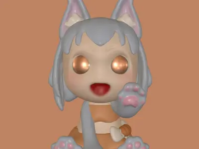 Lovely Halloween characters 3D print model