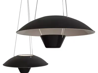 Disderot M4  Pendant lamp low poly 3d model Low-poly 3D model