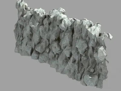 Stone wall 69 3D model