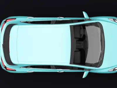 Hyundai i30 Metallic Light Blue  3D model