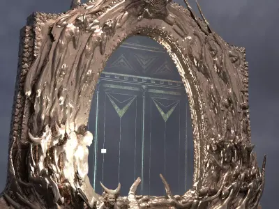 Witches Medieval Portal Doorway 2 3D model