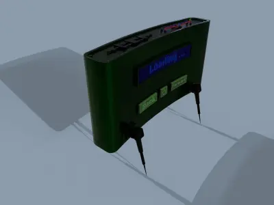 Antipersonnel Mine Sci-Fi Low-poly 3D model