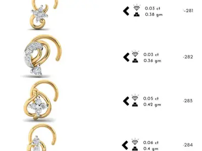 286 Nose pin 3dm details collection set 3D print model
