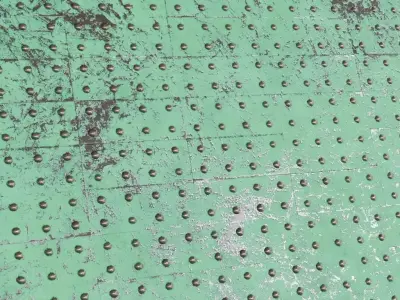 Scratched Var Metal Panel PBR Seamless Texture