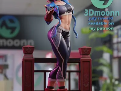 cammy street fighter 3D print model buy
