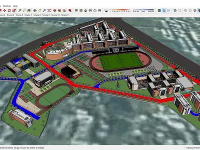 Sketchup School and University L7 3D model