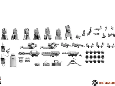 Universal Guard - Heavy Weapons Kit 3 3D print model