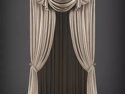 Curtain 3D model 275 Low-poly 3D model