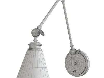 Morland Adjustable Wall Sconce Low-poly 3D model