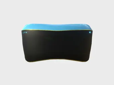 SciFi Glasses B08 Blue Black - Character Design Fashion Low-poly 3D model