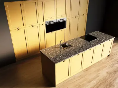 38-Kitchen2 matte 4 3D model
