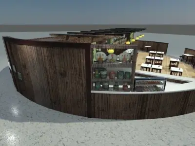 Restaurant - Bar 3D model