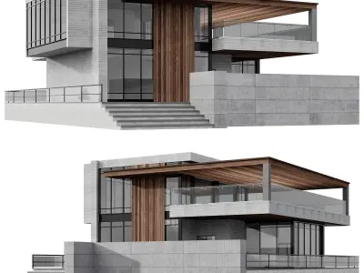 MODERN HOUSE NO19 A 3D model