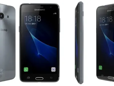 Samsung Galaxy J3 Pro Black 3D model