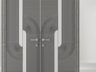 Entrance door set17 3D model