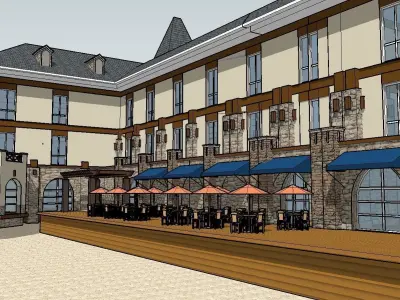 vacation spot-Resort-Fashion Leisure Hotel-0264 3D model
