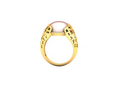 Women Ring  Render 3dm STL OBJ FBX Details 3D print model 183