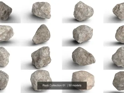 Rock Collection 01  3D Model Pack