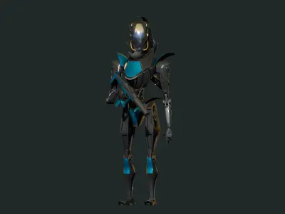 robo scifi 3D model