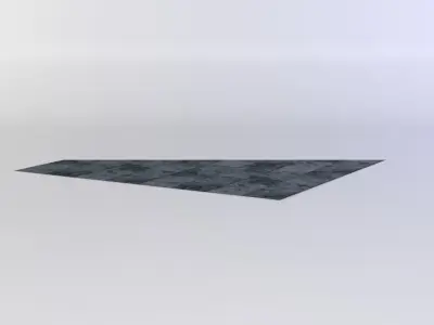 Floor platform Low-poly 3D model