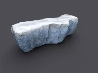 Iceberg ice block Low-poly 3D model