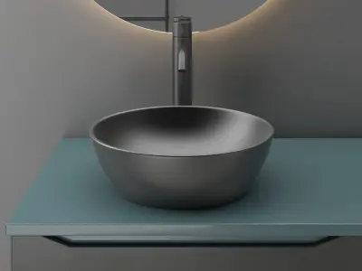 bathroom set 11 Low-poly 3D model