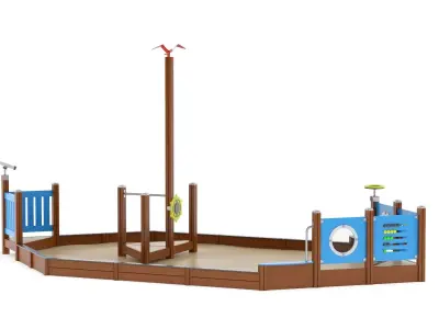 Lappset Sandbox Boat 3D model
