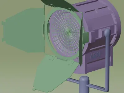 Movie Light Arri 650 Free 3D model
