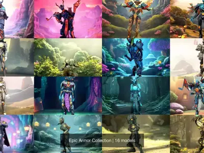 Epic Armor Collection 3D Model Pack