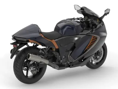 Generic Motorcycle 02 3D model