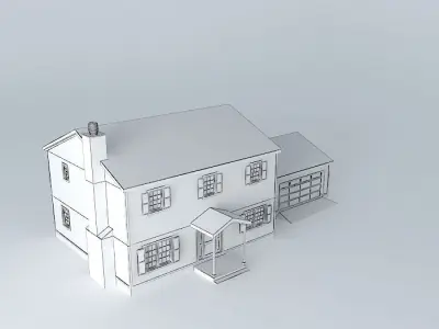 Colonial Revival Free 3D model