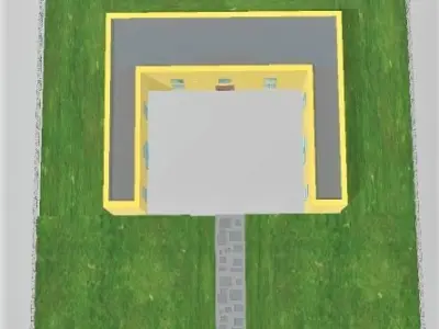 Big House Low-poly 3D model