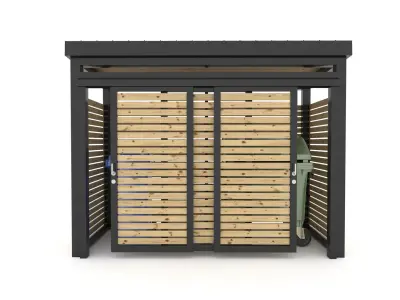 Rubbish Bin Store 3D model