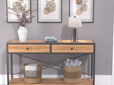 Gerona Table and Accessories 3D model