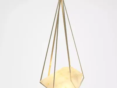 Stone light pendant Free 3D model