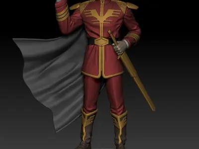 Tzar Aznable 120mm 32mm and 10mm 3D print model