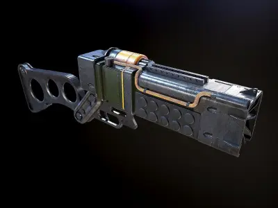 Laser pistols Fallout 3D model